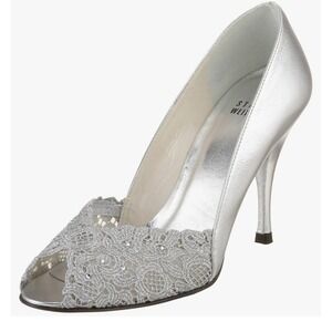Stuart Weitzman‎ Chantelle bridal shoes size 8M